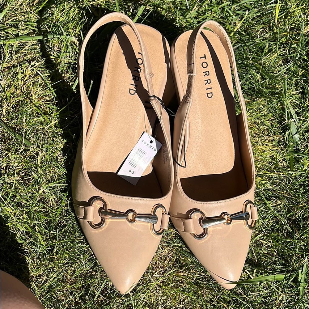 Torrid Tan Loafers with Horsebit Accent